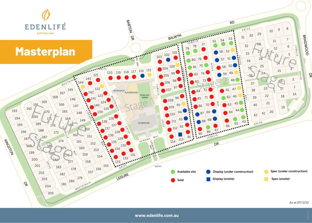 Edenlife Australind site plan