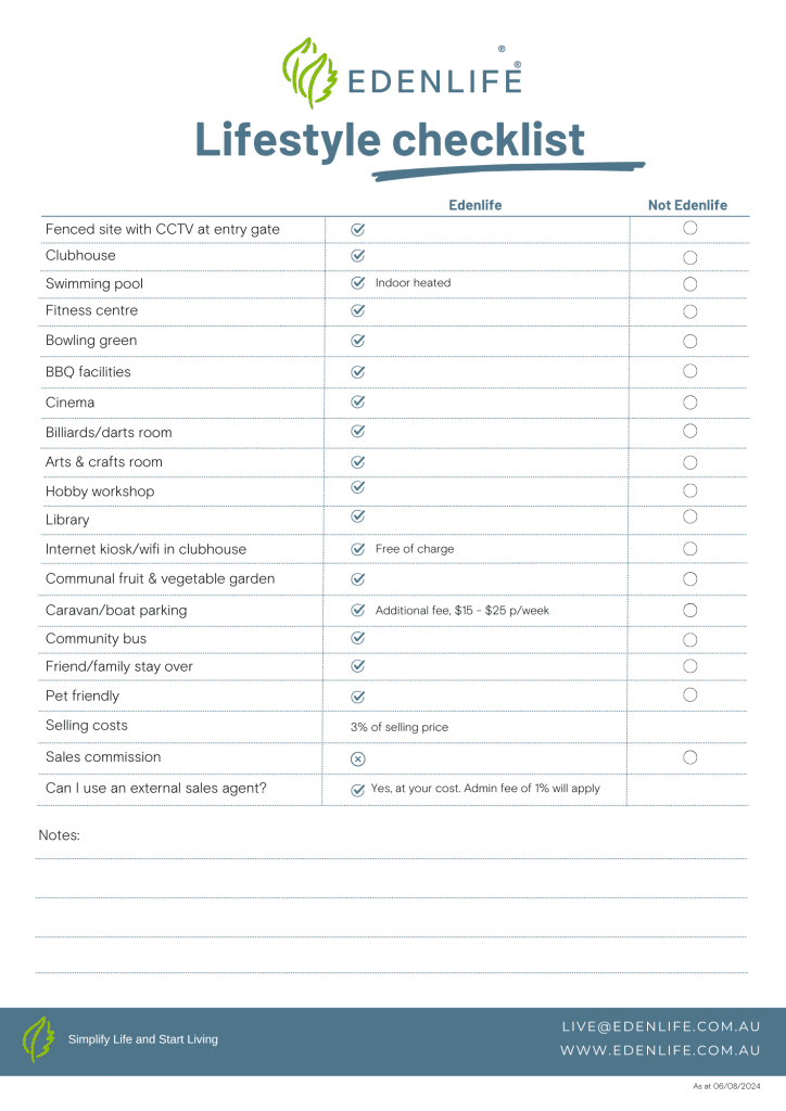 Edenlife lifestyle checklist (page 2)