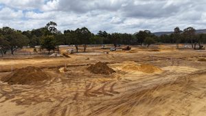 Trenching works at Edenlife Byford